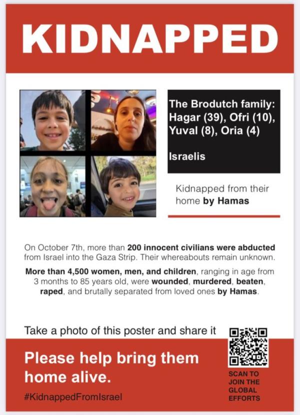 Brodutch family hostage poster