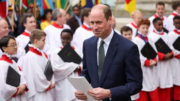 The Prince of Wales after attending the annual Commo<em></em>nwealth Day service at Westminster Abbey.</p>

<p>　　Pic: Reuters</p>

<p>　　