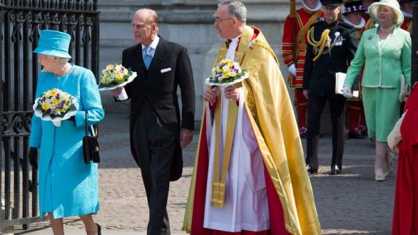 Queen Elizabeth II, celebrating her 85th birthday, and Prince Philip attend the traditio<em></em>nal Royal Maundy Service in 2018