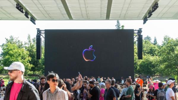 Apple's WWDC developer co<em></em>nference this week held at Apple Park headquarters. Pic: AP