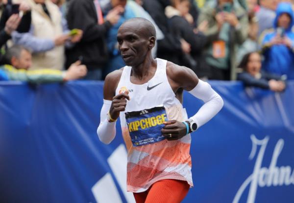 Marathon runner Eliud Kipchoge.