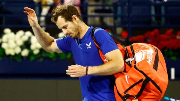 Andy Murray after his latest win in Dubai. Pic: Reuters