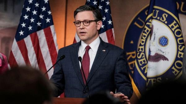 Mike Johnson. Pic: Reuters