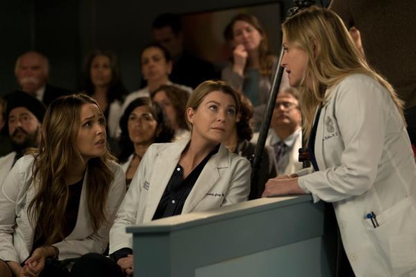 Camilla Luddington, Ellen Pompeo, and Jessica Capshaw on 