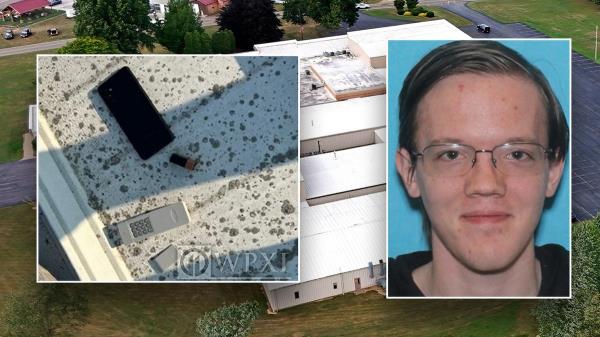 Transmitter and cell phone on roof.