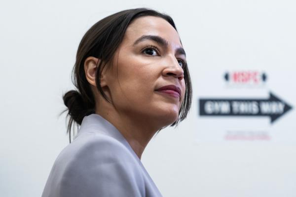 Rep. Alexandria Ocasio-Cortez, D-N.Y., a member of the House Oversight and Accountability Committee, attends a news co<em></em>nference on Hunter Biden's, the son of President Joe Biden, desire to testify publicly, on Wednesday, December 13, 2023. 