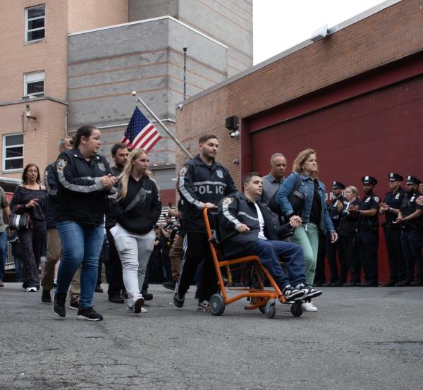 Suspect Bernardo Castro Mata will be charged with shooting police officers Christopher Abreu, 26, in the leg and his, Richard Yarusso in his bullet proof vest. 