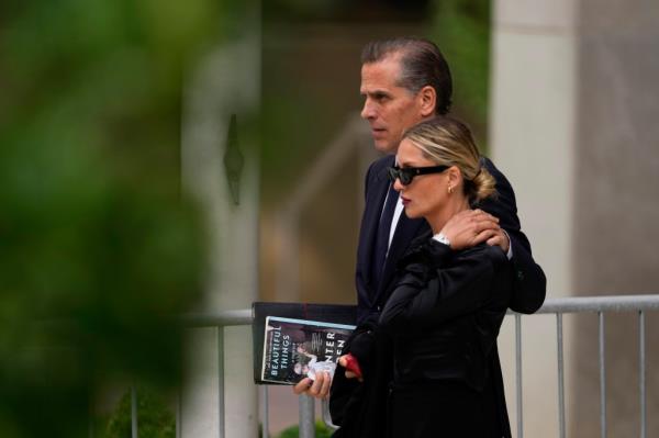 It was unknown if secret service whisked Hunter Biden and wife Melissa Cohen away from the hotel on Wednesday.