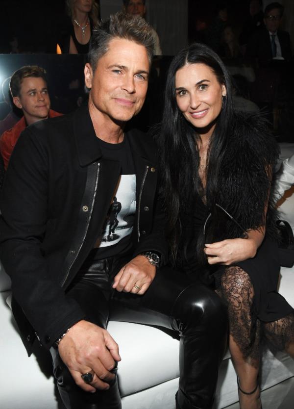 Rob Lowe and Demi Moore attending the Tom Ford AW20 Show in Hollywood, California, 2020