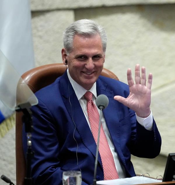 House Speaker Kevin McCarthy in the Knesset