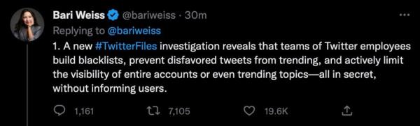 Bari Weiss releases Twitter files part 2. 