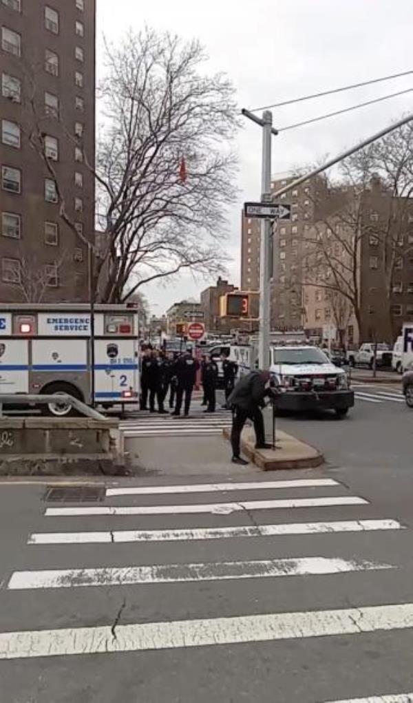 Police on the scene.