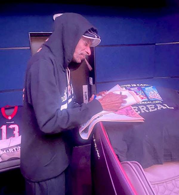 Cordell Broadus, along with his father, Snoop Dogg