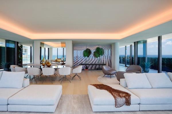 A view of the open floor plan.