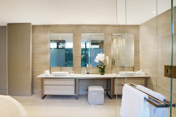 The primary bathroom.