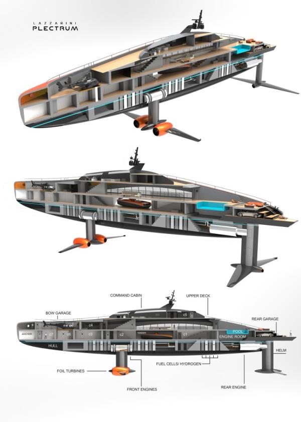 plectrum superyacht renderings