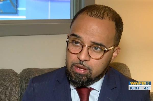 Defense lawyer Ron Haley in an earlier TV interview a<em></em>bout the case.