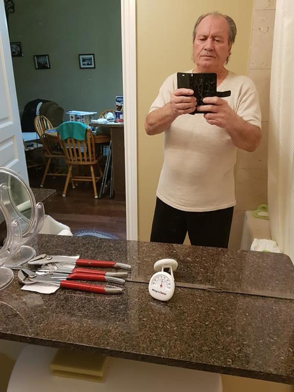 A photo of himself Villi posted to social media 