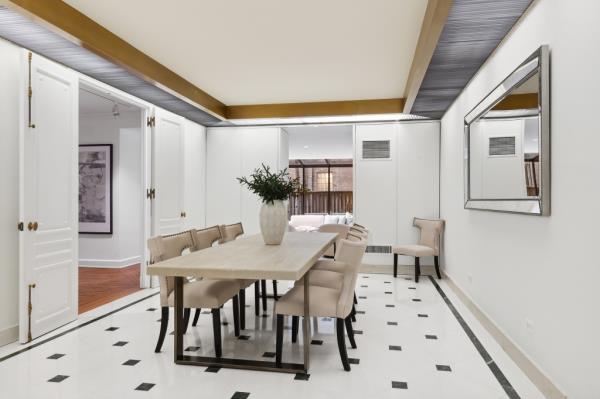 A spiffy dining area inside the home. 
