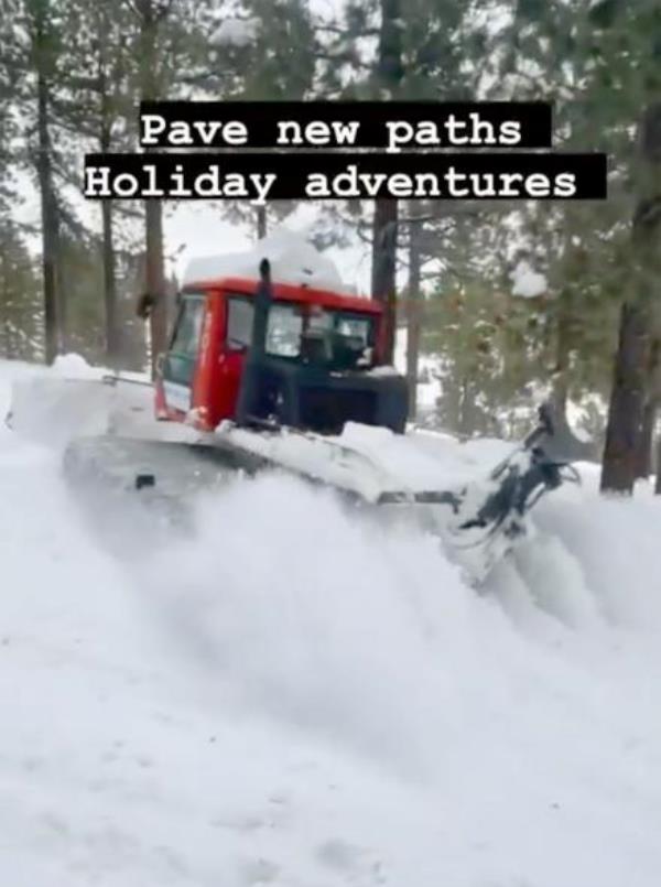 Renner expressed excitement for the holidays — and associated cleanup efforts — on his social media channels.