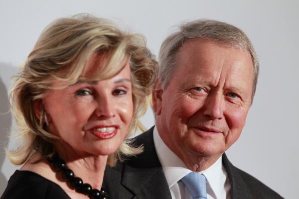 Wolfgang Porsche and his wife Claudia Huebner attend the 2010 Das Goldene Lenkrad awards.