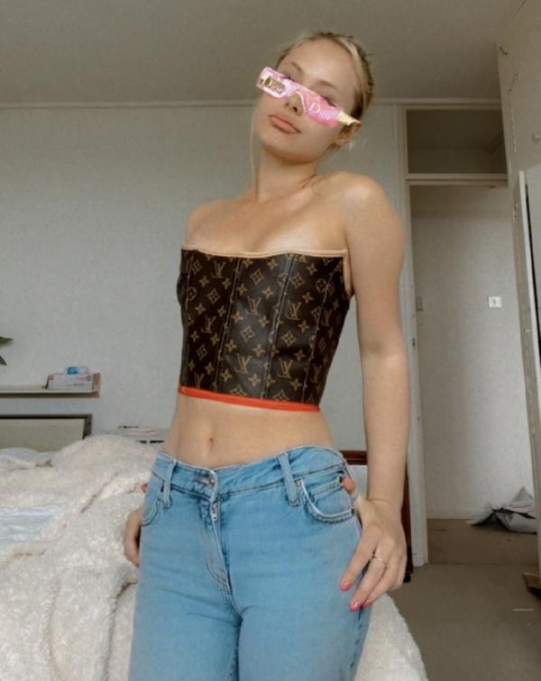 Beau was shocked by how well the bag-turned-corset turned out in the end.