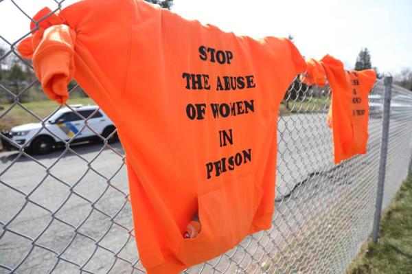 Protests a<em></em>bout men in female prisons