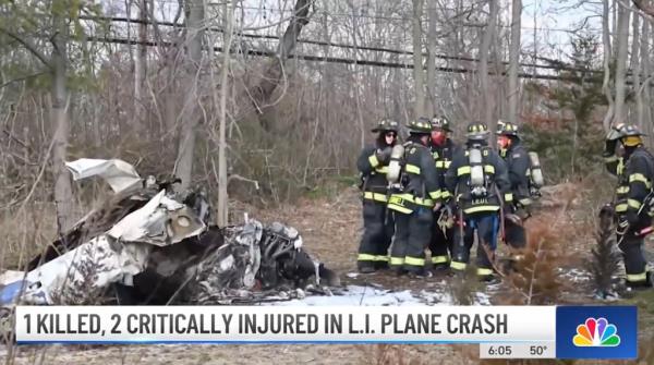 The Piper PA-28 Cherokee crashed near Fifth Street and North Wellwood Avenue in Lindenhurst.