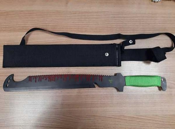 A zombie knife used to attack a UK woman