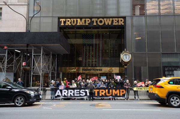 Trump Tower protesters 