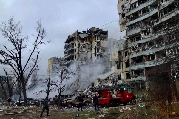 The windows and roofs of 18 privately owned houses were shattered or damaged by the blast, according to Oleksiy Kuleba, Kyiv's governor.