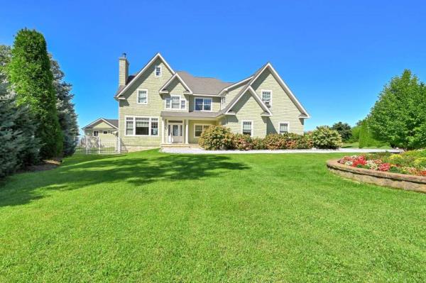 A bedroom inside the home. 