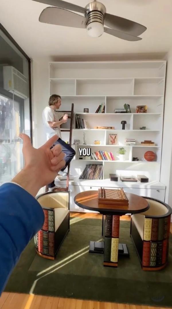 dude with sign home tour