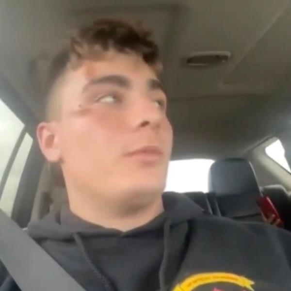 Hunter Anto<em></em>nino talking to KCAL News.