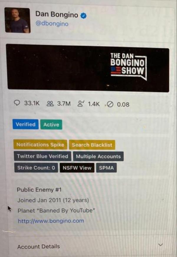 Fox News host Dan Bo<em></em>nginon was put on Twitter's 