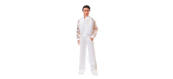 Best Barbie The Movie Collectible Ken Doll In White And Gold Tracksuit