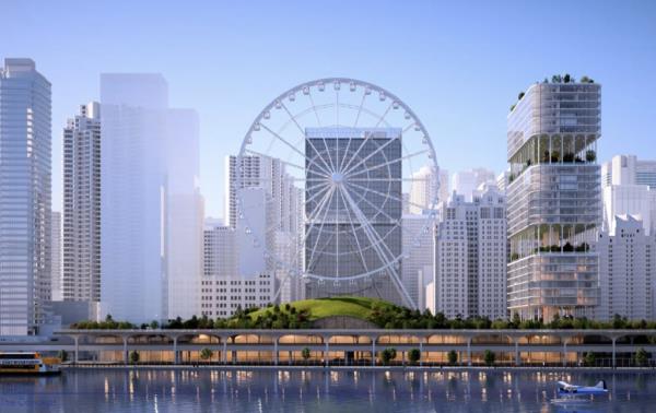 Stefan Soloviev’s bid for the license would have a casino, hotel and democracy museum — as well as a Lo<em></em>ndon Eye-like ferris wheel — situated on six acres just south of the UN.