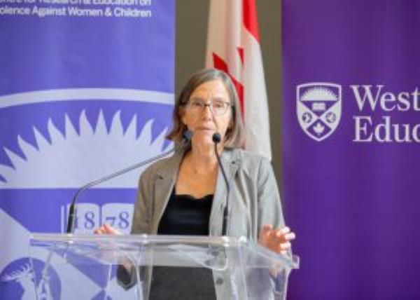 Barb MacQuarrie, community director for the Centre for Research and Education on Violence Against Women and Children (CREVAWC) at Western