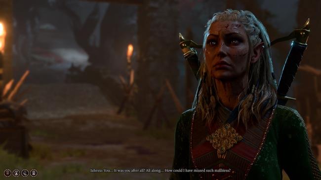 Jaheira co<em></em>nfronting you after the fall of Last Light Inn in Baldur's Gate 3
