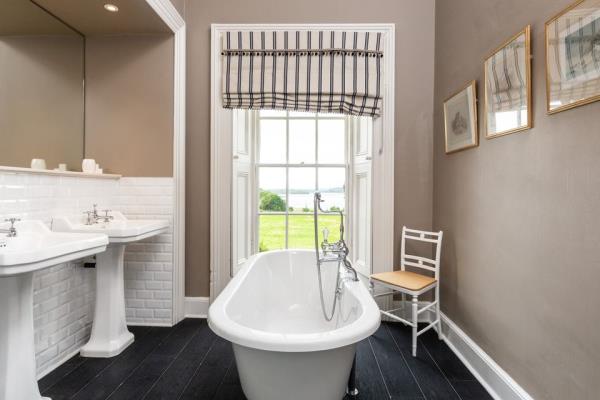One of the bathrooms