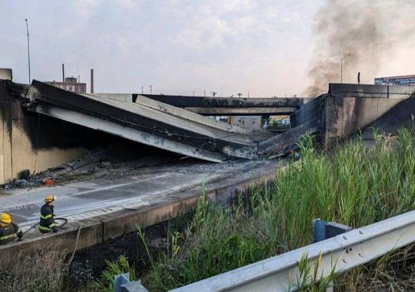 I-95公路的坍塌可能会导致交通拥堵数月但一个媒体传奇就此诞生