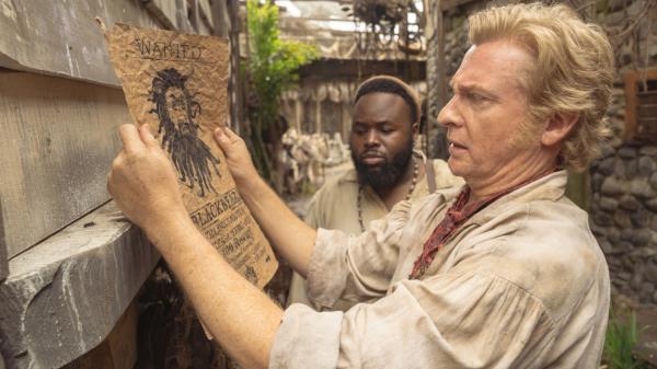 Samson Kayo and Rhys Darby in Our Flag Means Death season 2