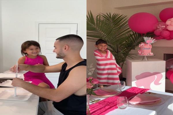 单身爸爸为女儿举办芭比娃娃主题泳池派对走红网络