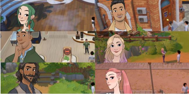 Coral Island image featuring six characters