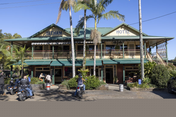The Eltham Hotel has been operating in the paddocks since 1902.