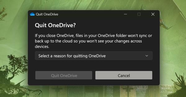 除非你解释清楚，否则微软不会让你关闭Windows上的OneDrive