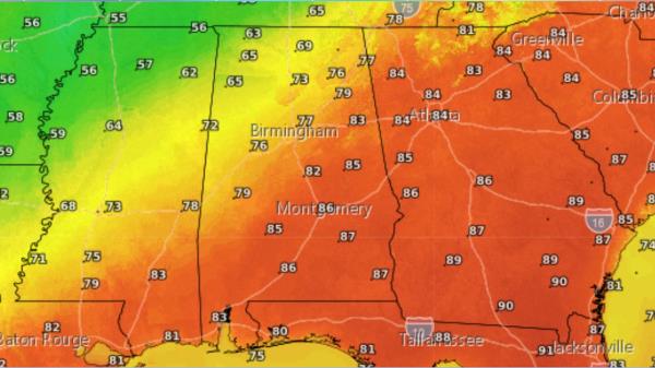 Thursday highs