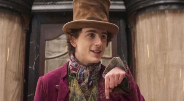 旺卡反应欢呼辉煌的timothacei Chalamet