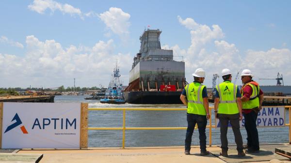 Partners in dismantling the vessel are APTIM and Alabama Shipyard.