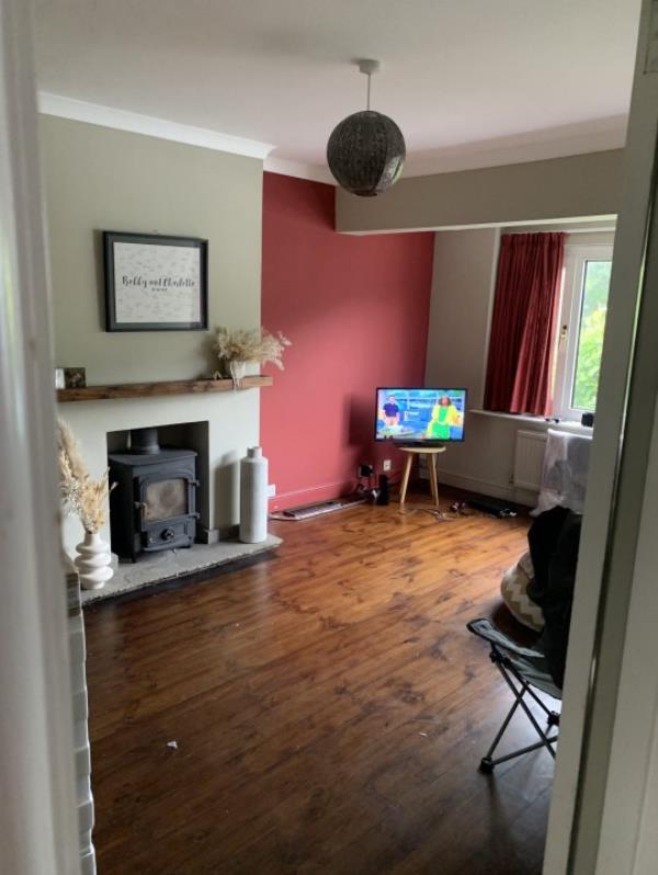 The living room before the renovation